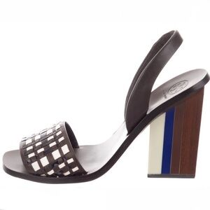 EUC Tory Burch block heel Slingback sandals, size 7.5